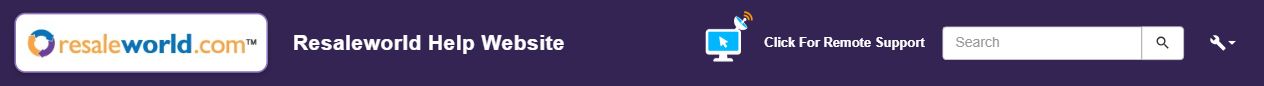 The remote support shortcut in the purple header beside the search box