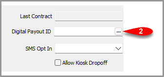The button beside Digital Payout ID starts ResaleWallet setup.